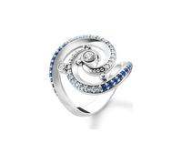 Thomas Sabo Ring TR2381-644-1-52 Sterling Silber geschw. - synth. Spinell - Zirkonia - Gr. 52