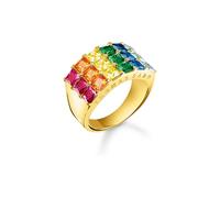 Thomas Sabo TR2359-996-7-52 - Ring - Sterling Silber verg. Gelbgold + Rainbow - Regenbogen - Gr. 52