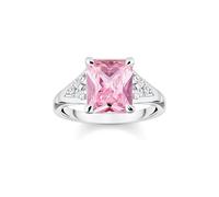 Thomas Sabo TR2362-051-9-52 Ring - Silber + Zirkonia - pink - Oktagon - Gr. 52