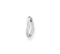 Thomas Sabo Einzel Creole Herz mit weiße Steine 925 Sterling Silber CR693-051-14