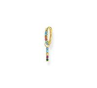 Thomas Sabo Creole 1 Stück CR703-488-7 Sterling Silber - vergoldet Gelbgold - Glas-Keramik - synth. Korund