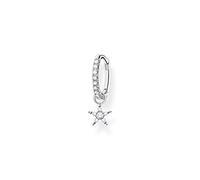 Thomas Sabo Einzel Creole mit Stern Anhänger 925 Sterling Silber CR707-051-14