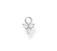 Thomas Sabo Einzel Ohrring Anhänger weiße Steine 925 Sterling Silber EP008