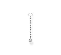 Thomas Sabo Einzel Ohrring Anhänger weißer Stein 925 Sterling Silber EP006