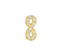 Thomas Sabo Einzel Ohrstecker Infinity gold weiß H2216-414-14