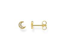 Thomas Sabo Charming Collection - H2133-414-14 - Mond - 1 Stück Ohrstecker - Ohrring - Silber - Gelbgold - Zirkonia - Klar