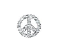 THOMAS SABO Damen Einzel Ohrstecker Peace silber 925 Sterlingsilber H2218-051-14