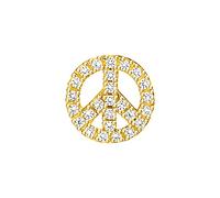 Thomas Sabo Einzel Ohrstecker Peace gold weiß H2218-414-14