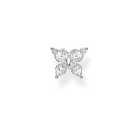 THOMAS SABO Einzel Ohrstecker Schmetterling weiße Steine 925 Sterlingsilber