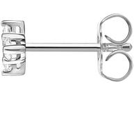 THOMAS SABO Einzel Ohrstecker weißer Stein silber 925 Sterlingsilber
