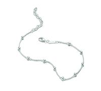 Fußkette THOMAS SABO "Fußkette Dots" Gr. 27, silber (silberfarben), Fußketten, Damen, 27, Metall (97506627-27) silberfarben