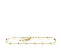 THOMAS SABO Fußkette 925 Sterlingsilber, 750 Gelbgold Vergoldung