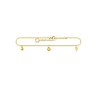 THOMAS SABO Fußkette Muscheln Gold 925 Sterlingsilber, 750 Gelbgold Vergoldung
