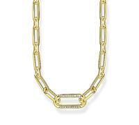 Thomas Sabo Kette KE2110-414-14-L45V 45 cm - Silber verg. & Zirkonia - Weiß - elegante Gliederkette