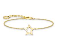 THOMAS SABO Armband mit Stern-Anhänger vergoldetes Silber A2162-413-39
