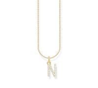 THOMAS SABO Halskette Buchstabe 925 Sterling Silber mit Zirkonia KE2240 - KE2265
