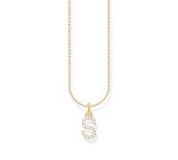 THOMAS SABO Halskette Buchstabe 925 Sterling Silber mit Zirkonia KE2240 - KE2265