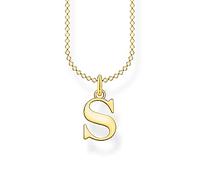 THOMAS SABO Halskette Buchstabe S vergoldetes Silber KE2028-413-39