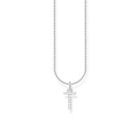 Thomas Sabo Kette mit Buchstaben-Anhänger T, silber silberfarben