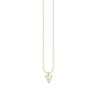 THOMAS SABO Halskette Buchstabe V vergoldetes Silber KE2031-413-39