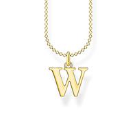 THOMAS SABO Halskette Buchstabe W vergoldetes Silber KE2032-413-39