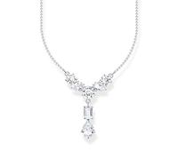 Thomas Sabo Kette KE2195-051-14-L45V - 45 cm Silber & Zirkonia - Weiß - Glamour pur -