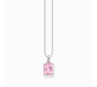 Thomas Sabo Schmuck KE1964-051-9-L45v Damen-Halskette Silber Pinkfarbener Stein