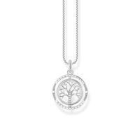 Thomas Sabo Kette KE2148-643-14-L45V Lebensbaum Sterling Silber geschw. - Zirkonia - 45 cm verstellbar
