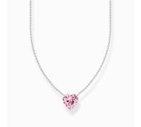 Thomas Sabo Kette mit pinkfarbenem Herz-Anhänger 925 Sterlingsilber KE2211-051-9