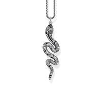 Thomas Sabo Halskette mit Schlangen Anhänger, 925er Sterlingsilber, 50cm, KE2000-691-11-L50V