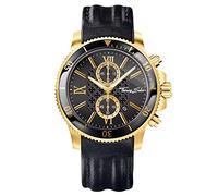 THOMAS SABO Herren Analog Quarz Uhr mit Leder Armband WA0265-213-203-44 mm