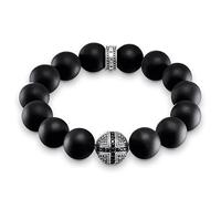 Thomas Sabo Herren-Armband Power Bracelet Kreuz Rebel at Heart 925 Sterling Silber 16 cm A1572-705-11-L16