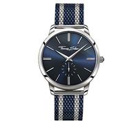 Thomas Sabo Herren Armbanduhr Rebel Spirit Blau Silber Analog Quarz Edelstahl WA0268-281-209-42 MM