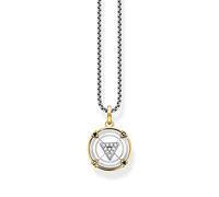 Thomas Sabo Kette KE2151-849-7-L50V Sterling Silber - vergoldet Gelbgold - geschw. - Zirkonia - 50 cm verstellbar
