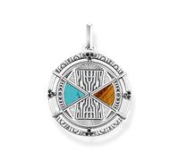 Thomas Sabo Schmuck PE951-364-7 Unisex Anhänger Talisman Türkis/Braun