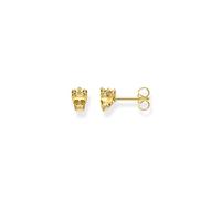 Thomas Sabo Herren Ohrstecker Totenkopf König in der Farbe Gold aus 925 Sterlingsilber mit 750 Gelbgold Veredelung, Größe: 7,5x5 mm, H2163-413-39