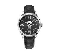 THOMAS SABO Herrenuhr Rebel Icon Leder, Edelstahl Schwarz