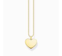 Thomas Sabo Gravur Kette & Herz Anhänger KE2128-413-39-L45V Silber verg. Gelbgold - 40-45 cm
