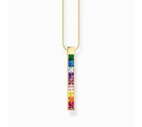 Thomas Sabo Halskette KE2146-996-7-L45v 925 Sterlingsilber 750-Gelbgold-Vergoldung Bunte Steine