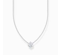 Thomas Sabo Essentials Kette KE2210-051-14-L45V – 925er Silber, großer weißer Zirkonia, 40–45 cm