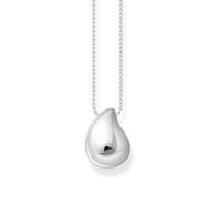 Thomas Sabo Kette mit Anhänger in organischer Tropfenform Silber silberfarben KE2281-001-21-L50V