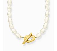 Thomas Sabo Kette KE2320-430-14-L45 - Zuchtperle - Bold Elegance 45 cm - Silber vergoldet