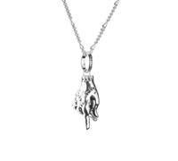 Kette mit Anhänger THOMAS SABO "THOMAS SABO x WEDNESDAY "Eiskaltes Händchen" Kette" Gr. 45, silberfarben, Halsketten, Damen, 45, Silber 925 (recycelt), B: 0,6mm, B:0,6mm (26584558-45) silberfarben
