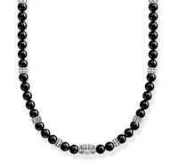 THOMAS SABO Kette Elemente Onyx 925 Sterlingsilber, Geschwärzt