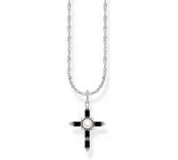 Thomas Sabo Kette 925er Silber schwarz Damen