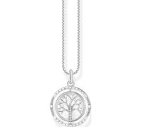 Thomas Sabo Kette KE2148-643-14-L45V Lebensbaum Sterling Silber geschw. - Zirkonia - 45 cm verstellbar