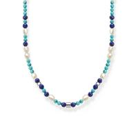 Thomas Sabo Kette blaue Steinen Perlen Charm Club KE2162-775-7-L45V