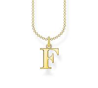 THOMAS SABO Kette Buchstabe F gold 925 Sterlingsilber, 750 Gelbgold Vergoldung