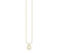 THOMAS SABO Kette Buchstabe O gold 925 Sterlingsilber, 750 Gelbgold Vergoldung