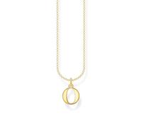 THOMAS SABO Kette Buchstabe O gold 925 Sterlingsilber, 750 Gelbgold Vergoldung